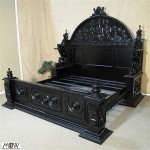 Gothic Black Bed Frame Queen