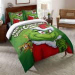 Grinch Queen Size Bedding