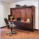 Horizontal Queen Murphy Bed Desk