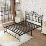 Iron Bed Frame Queen No Footboard