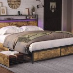 Light Brown Queen Bed Frame