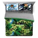 Minecraft Bed Sheets Queen Size