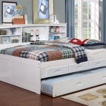 Queen Bookcase Bed With Trundle