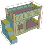 Queen Bunk Bed With Stairs Plans