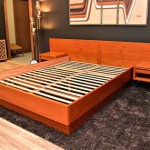 Queen Platform Bed With Floating Nightstands