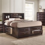 Queen Size Captains Bed With Bookcase Headboard