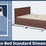 The Dimension Of A Standard Queen Size Bed In Feet