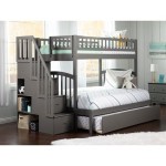 Twin Over Queen Bunk Bed With Stairs And Trundle