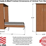 Twin Size Deluxe Murphy Bed Kit