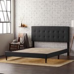 Wood Platform Bed Frame King No Headboard