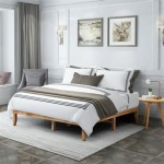 Wood Queen Platform Bed No Headboard