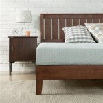 Zinus Vivek 37 Deluxe Wood Platform Bed Frame With Headboard Queen